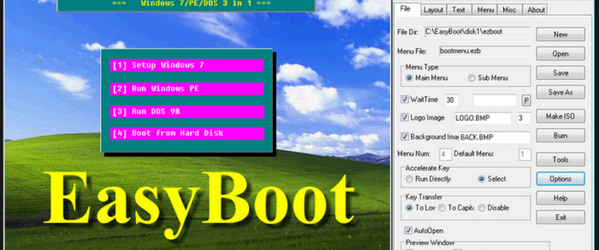 Créer des USB , DVD Multiboot Avec EasyBoot 6 & 5