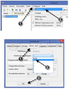 Configurer ultraiso
