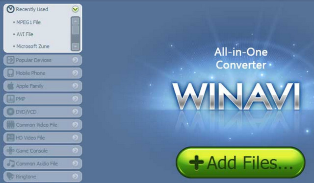 WinAVI All In One Converter 1.2.0.3939