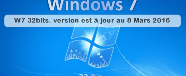 Windows 7 32Bits FR All in One R7