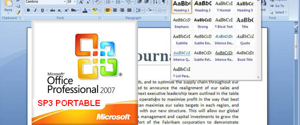 Microsoft Office 2007 Pro FR [ Portable ] v2