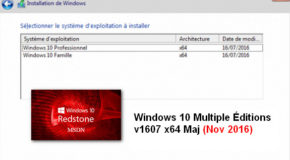 Windows 10 Multiple Éditions v1607 x64 (Nov 2016)