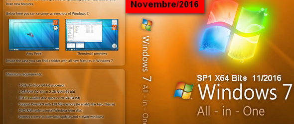 Windows 7 SP1 AIO x64 Novembre 2016