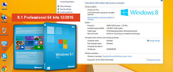 Windows 8.1 Pro x64 VL Update3 12/2016