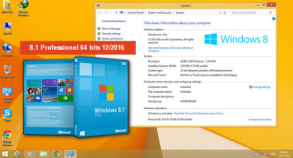 Windows 8.1 Pro x64 VL Update3 12/2016