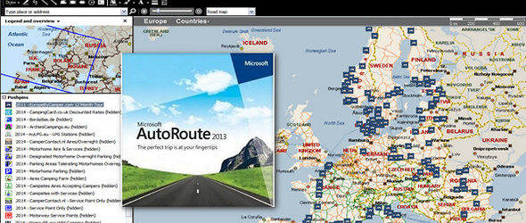 Microsoft AutoRoute Europe 2013