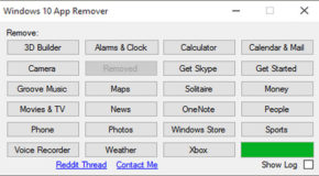 Windows 10 App Remover 1.2 portable