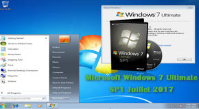 Microsoft Windows 7 Ultimate SP1 Juillet 2017