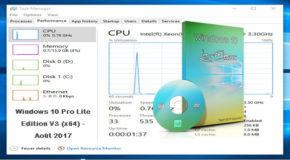 Windows 10 Pro Lite Edition V3 (x64) – Août 2017