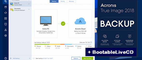 Acronis True Image 2018 version 9302