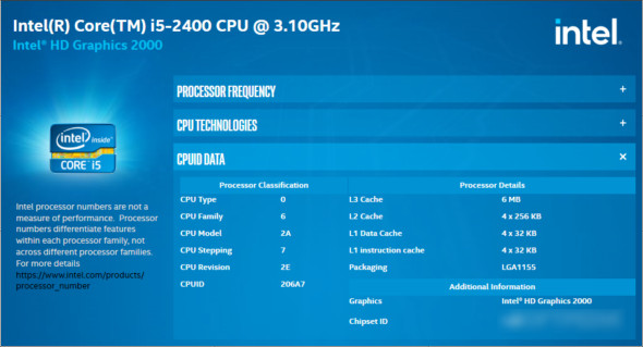 where is intel processor identification utility