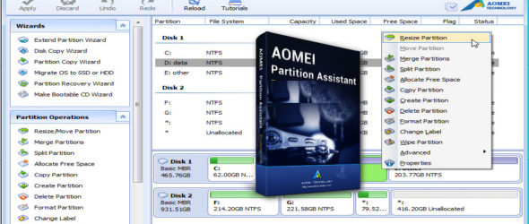 AOMEI Partition Assistant 7.1 Toutes les éditions