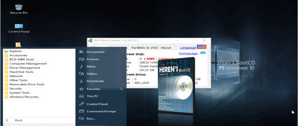 Hiren’s BootCD PE x64 v1.0.7