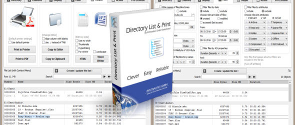 Directory List and Print Pro 4.30 + Portable