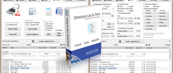 Directory List and Print Pro 4.20 + Portable