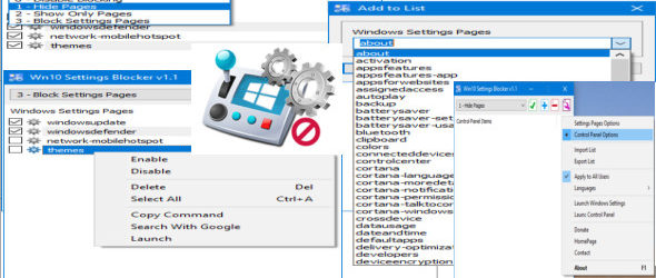 Win10 Settings Blocker 1.1