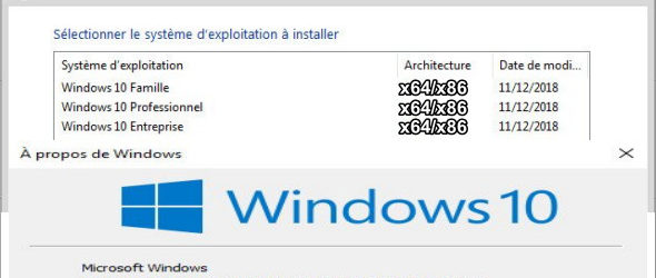 Windows 10 V1809 RS5 3in1 Janvier 2019