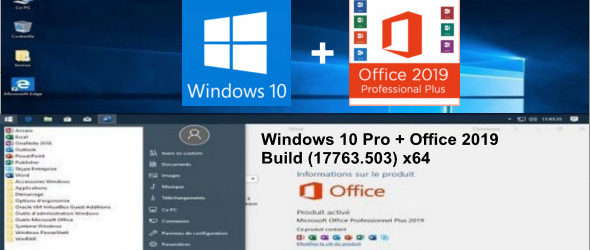 Windows 10 Pro + Office 2019 Build (17763.503) x64