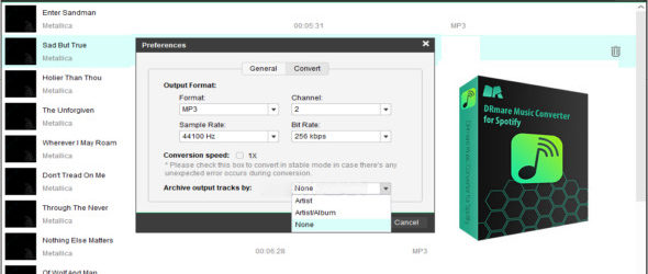 DRmare Music Converter for Spotify 1.4.0.308