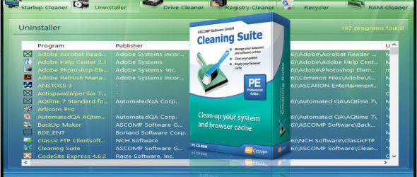 ASCOMP Cleaning Suite Pro 4.0.0.0 + Portable