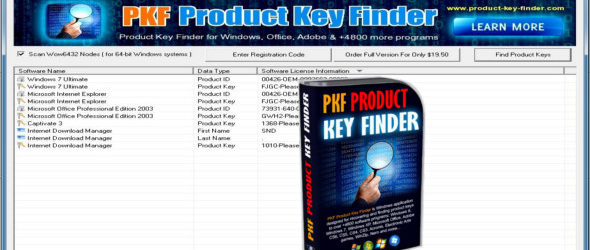 PKF Product Key Finder 1.4.0 + Portable