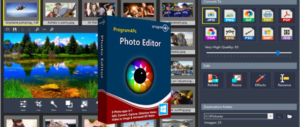 Program4Pc Photo Editor 7.6 + Portable