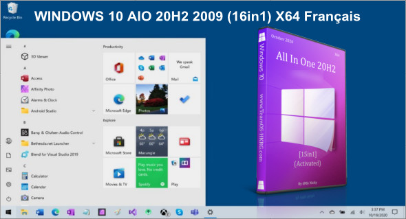 Windows 10 All In One 20H2 2009 (16in1) Fr