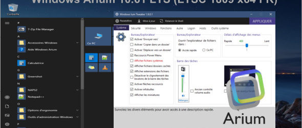 Windows Arium 10.61 LTS (LTSC 1809 x64 FR)
