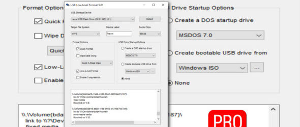 usb low level format tool windows 10