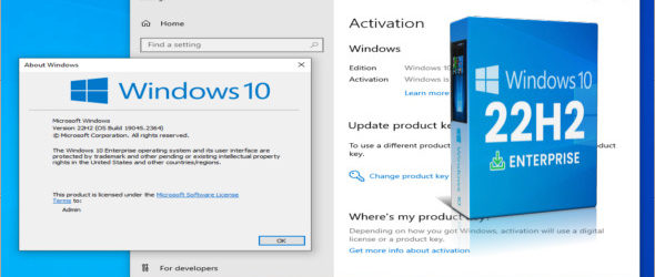 Windows 10 Enterprise 22H2 Pre-activé Dec 2022