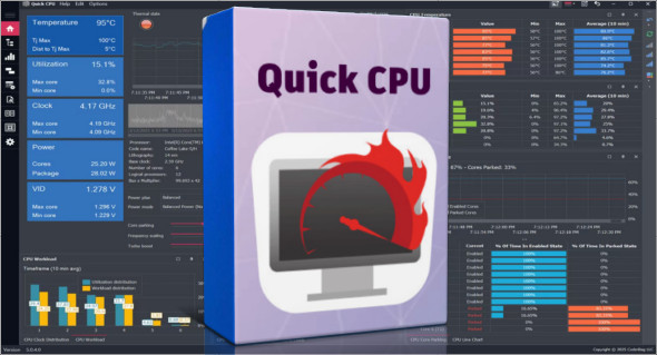 Quick CPU Pro v5.0.9.0 + Portable