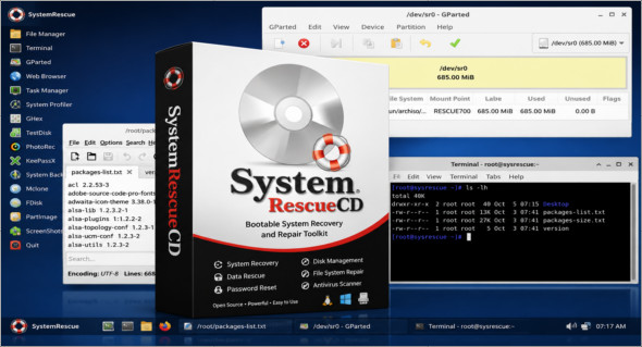 SystemRescue CD v13.0.1