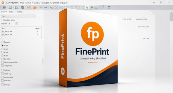 FinePrint v12.25 – Imprimante virtuelle