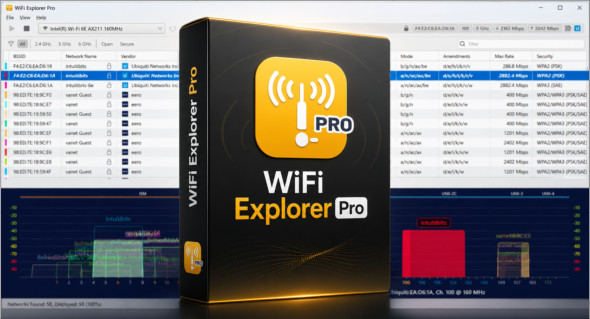 WiFi Explorer Pro v1.2.3.0 + Portable