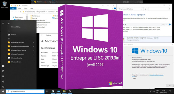 Windows 10 Entreprise LTSC 2019 3in1 Fr (Avril 2026)