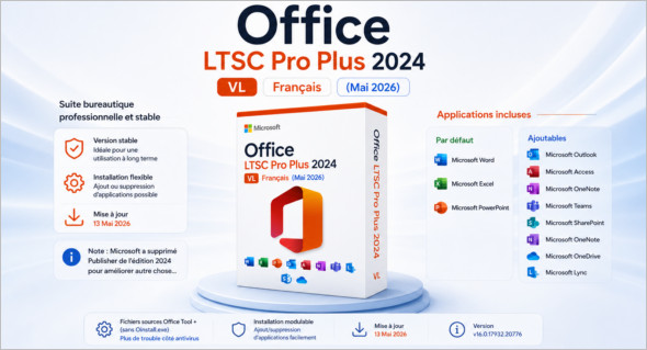 Office LTSC Pro Plus 2024 Fr (Mai 2026)