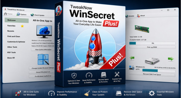 TweakNow WinSecret Plus v9.8.1 + Portable