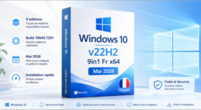 Windows 10 v22h2 9in1 Fr x64 (Mai 2026)