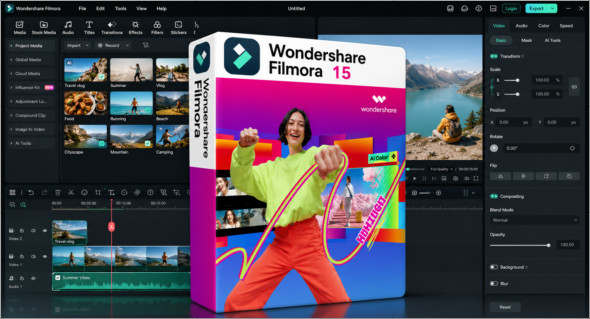 Wondershare Filmora v15.6.4.20299 + Portable