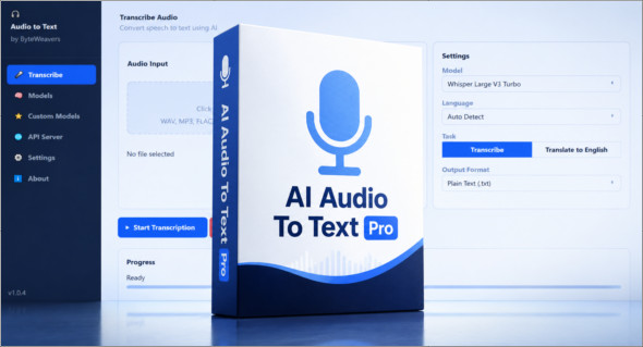 AI Audio To Text Generator Pro v1.0.4 + Portable