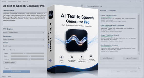 AI Text To Speech Generator Pro v1.2.4 + Portable