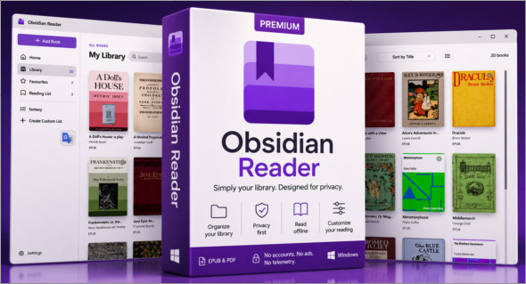 Obsidian Ebook Reader Premium v2.0.0 + Portable