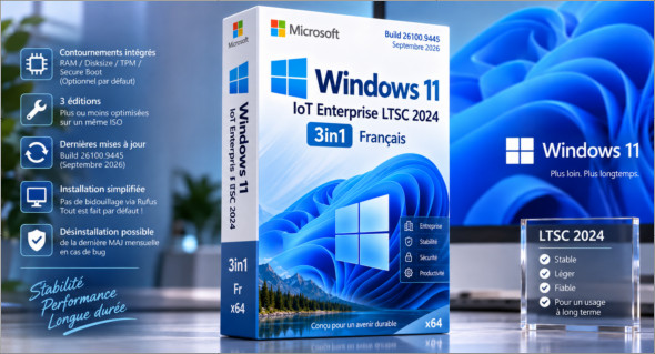 Windows 11 IoT Enterprise LTSC 2024 3in1 Fr (Sept 2026)