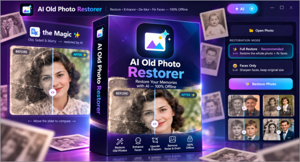 AI Old Photo Restorer v1.0.1 + Portable
