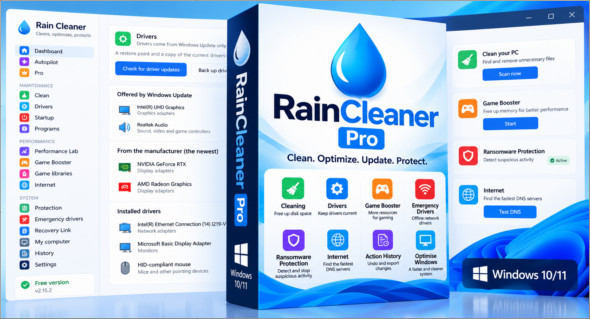 Rain Cleaner Pro v2.16.0 + Portable