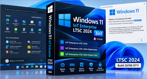 Windows 11 IoT Enterprise LTSC 2024 3in1 Fr (Oct 2026)