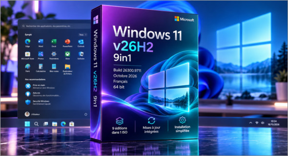Windows 11 v26h2 9in1 Fr Build 26300.9711 (Oct 2026)